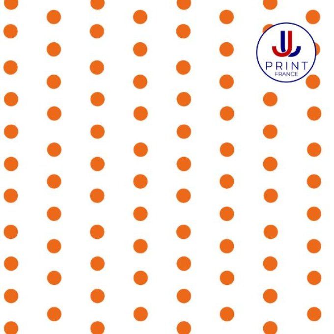 LITTLE POLKA BLANC-ORANGE