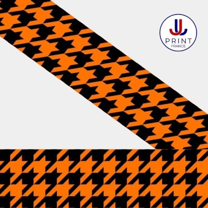 PIED DE POULE ORANGE