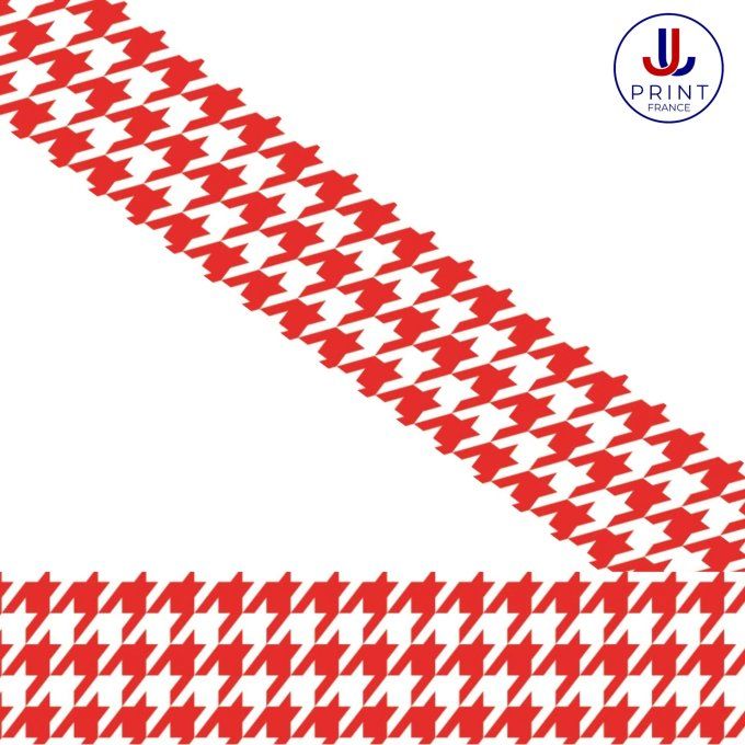 PIED DE POULE ROUGE