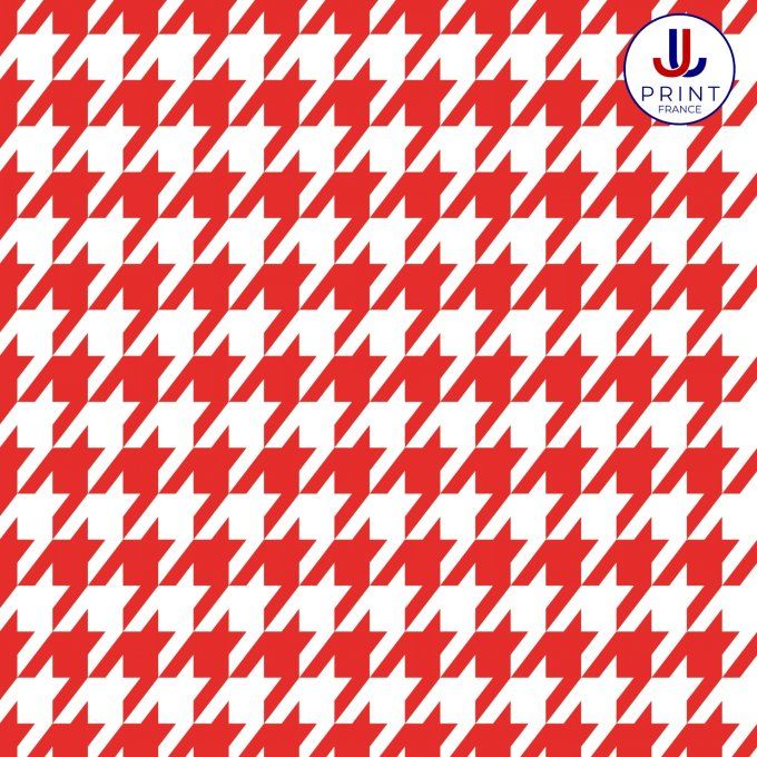PIED DE POULE ROUGE