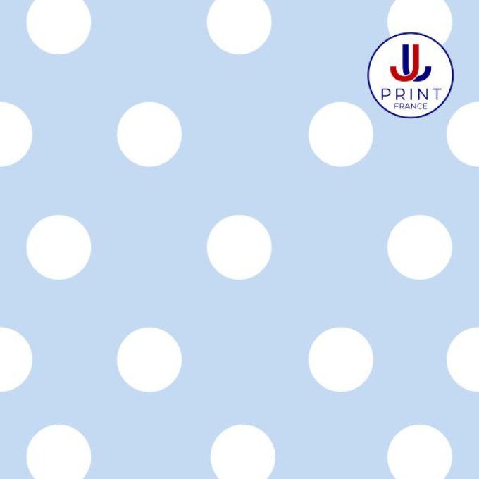 POLKA CIEL-BLANC 
