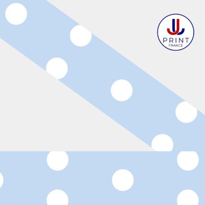 POLKA CIEL-BLANC 