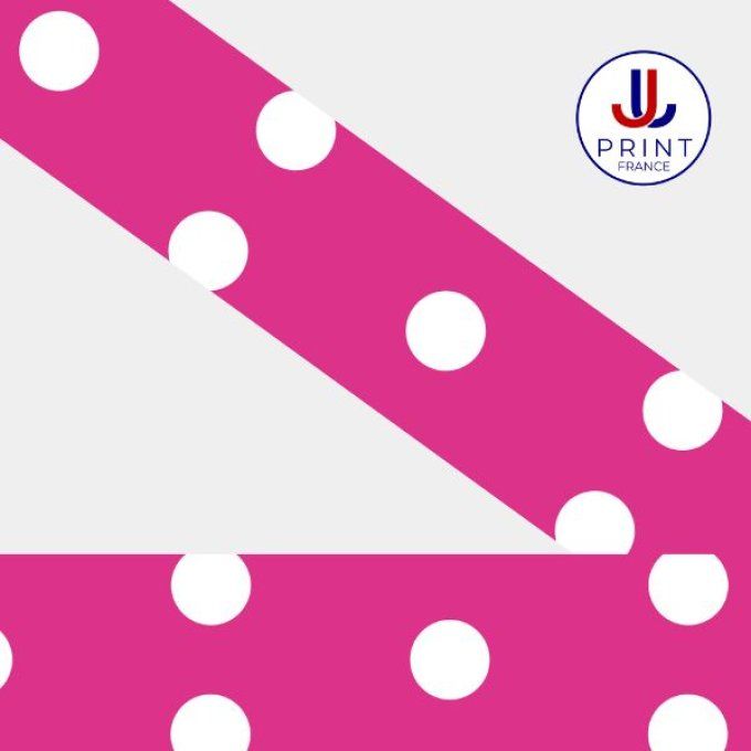 POLKA  FUCHSIA BLANC