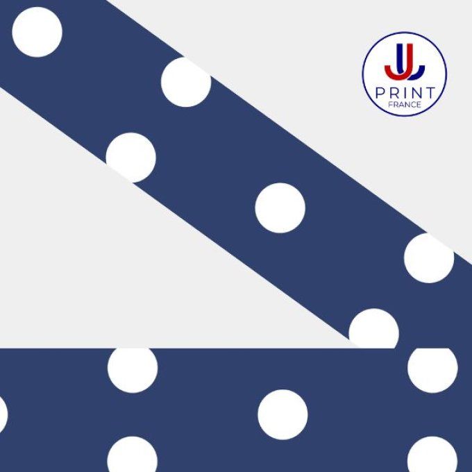 POLKA MARINE-BLANC  