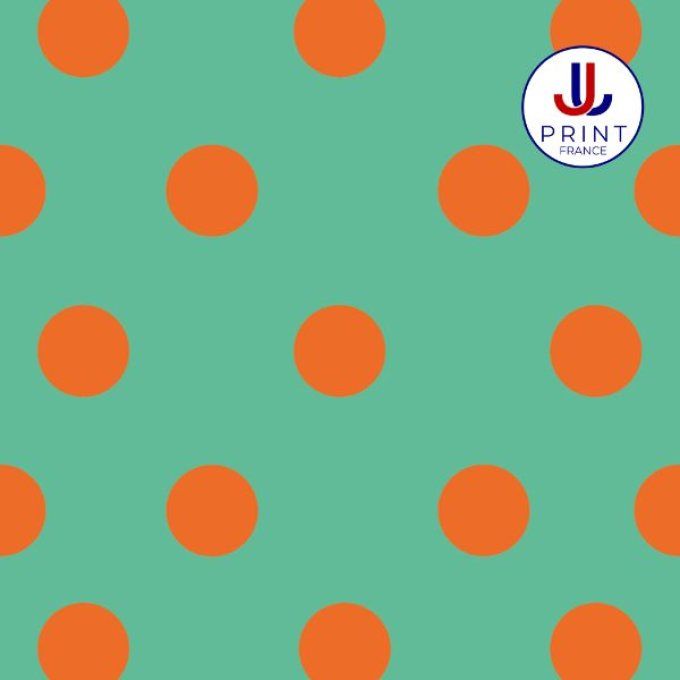 POLKA  MENTHE-ORANGE