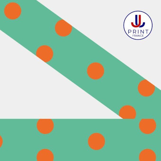 POLKA  MENTHE-ORANGE