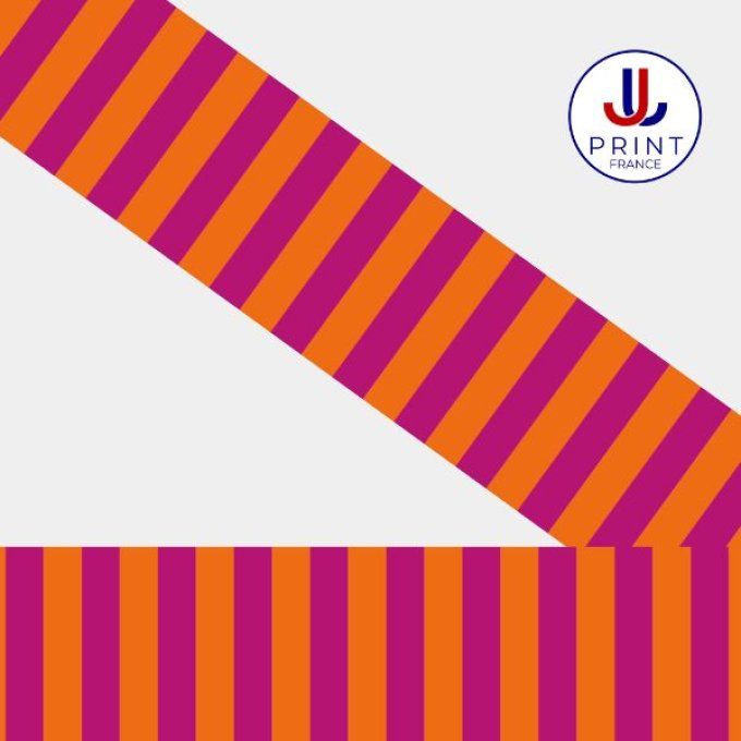 STRIPE FUCHSIA ORANGE 