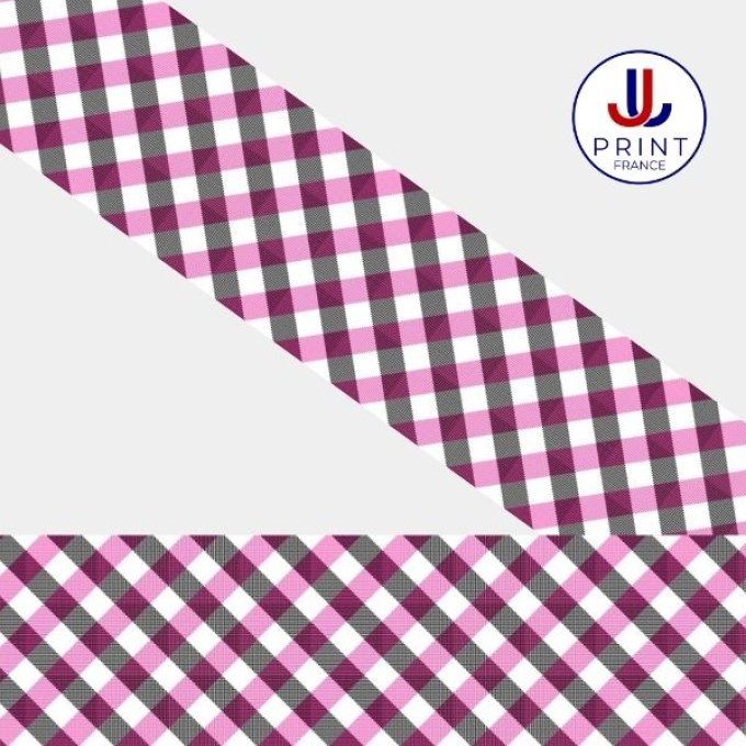 TARTAN AUBERGINE