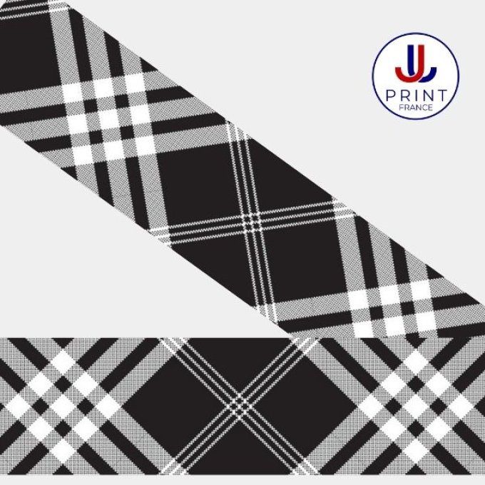 TARTAN NOIR BLANC
