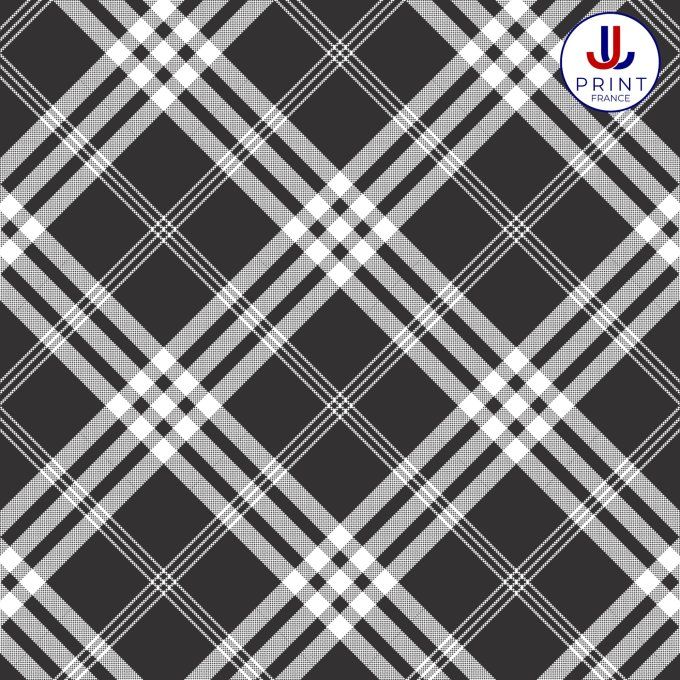 TARTAN NOIR BLANC