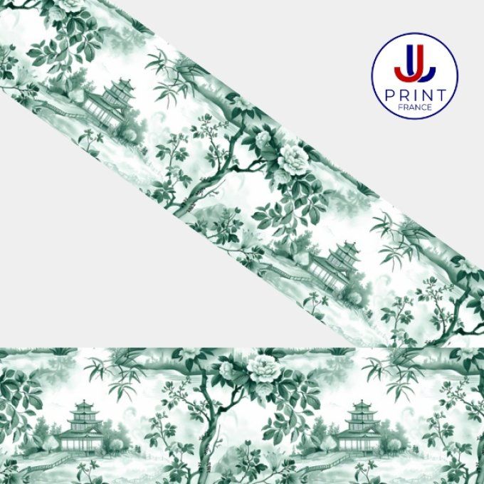 TOILE DE JOUY CELADON